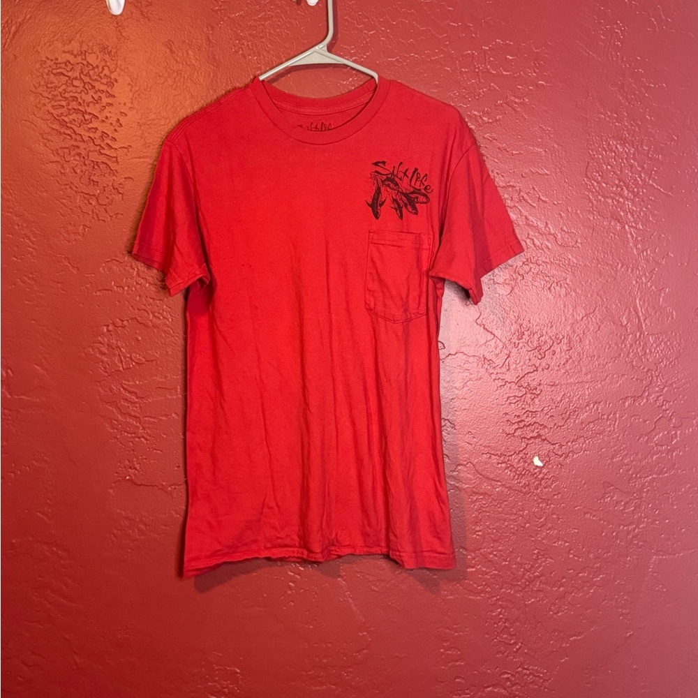 Salt Life Red Short Sleeve Tee